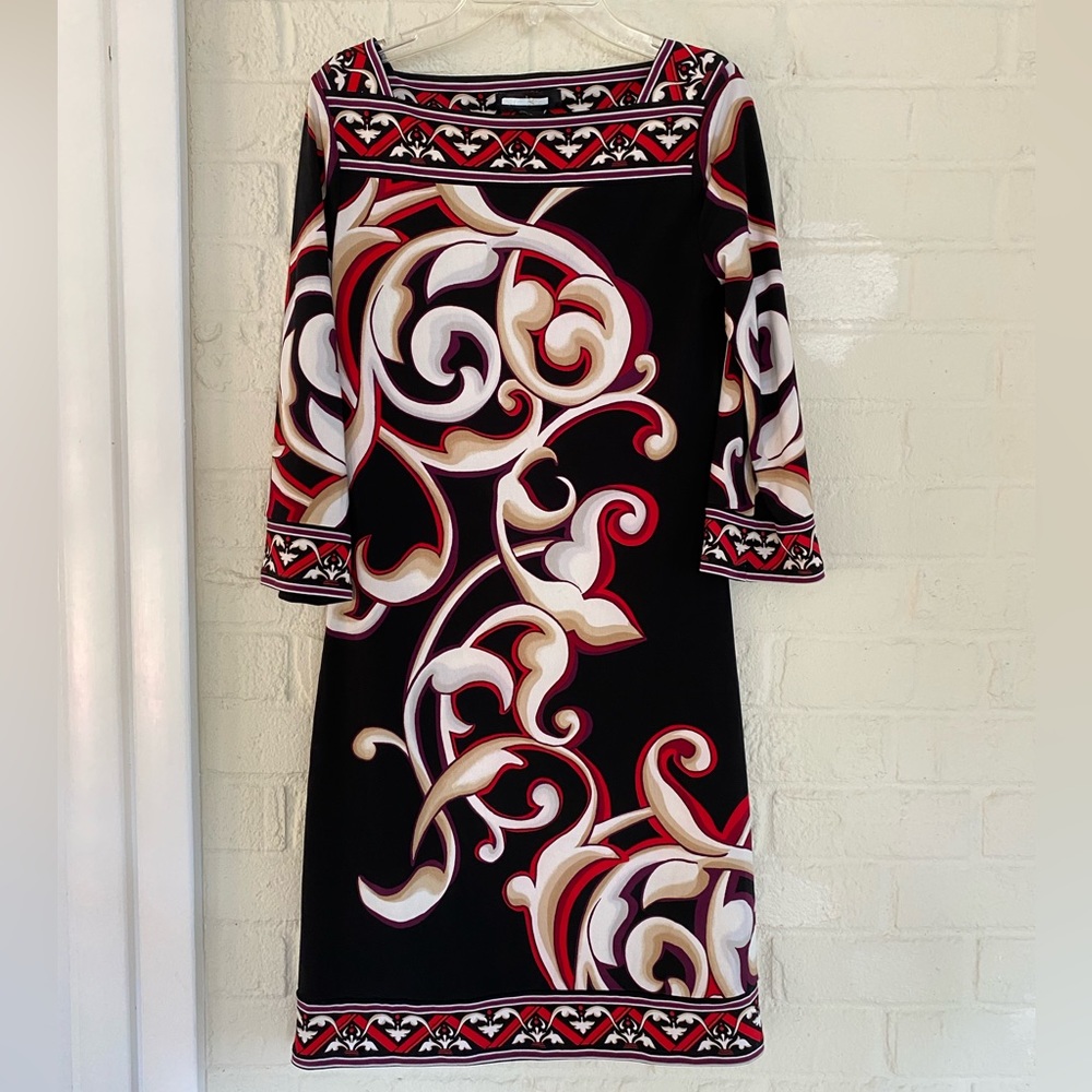 WHBM Multi-colored patterned dress